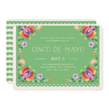 Botanical Banner Fiesta Invitations - Verde