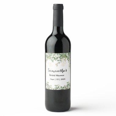 Botanical Bliss Garden Elegance Wine Label