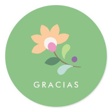 Botanical Bloom Cinco de Mayo Sticker - Verde
