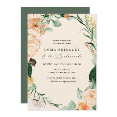 Botanical Boho Peach Bridesmaids Luncheon Brunch
