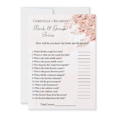 Botanical bride trivia  game