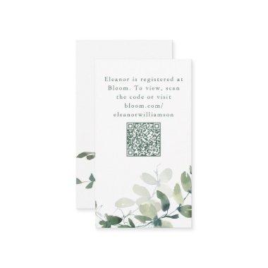 Botanical Eucalyptus  QR Registry Enclosure