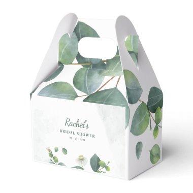Botanical Greenery Eucalyptus Bridal Shower Favor Boxes