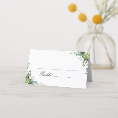 Botanical Greenery Wedding Place