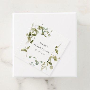Botanical Leafy Foliage Watercolor  Favor Tags