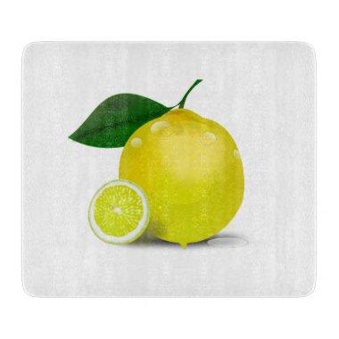 Botanical Lemon Cutting Board