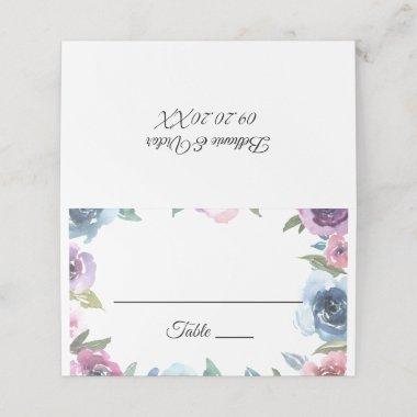 Botanical Spring Floral & Chic Wedding Place Invitations