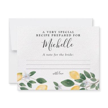Botanical Watercolor Lemon & Greenery Recipe