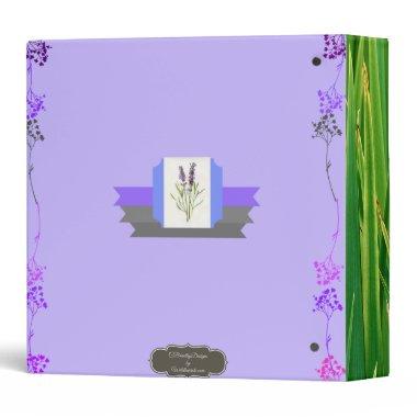Botanicals and Essential Oils Organizer 3 Ring Binder
