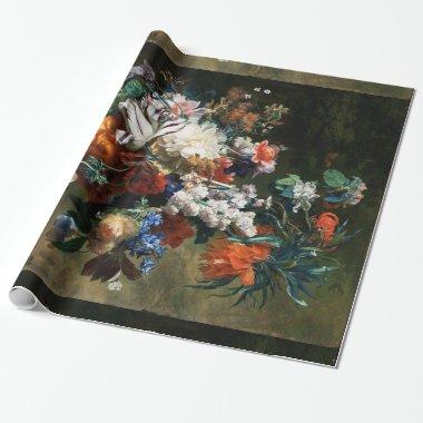 BOUQUET OF FLOWERS IN AN URN WRAPPING PAPER