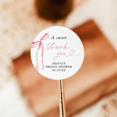 Bow  Favor Sticker, Dessert Stickers