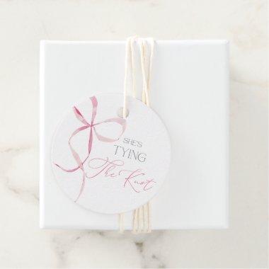 Bow Bridal Shower Favor Tags