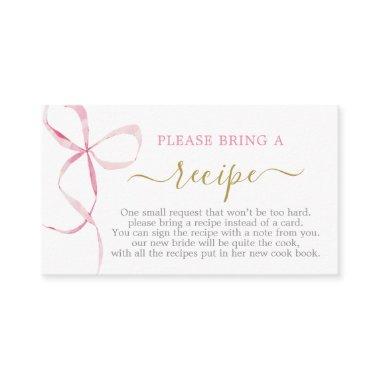 Bow  Recipe  Request