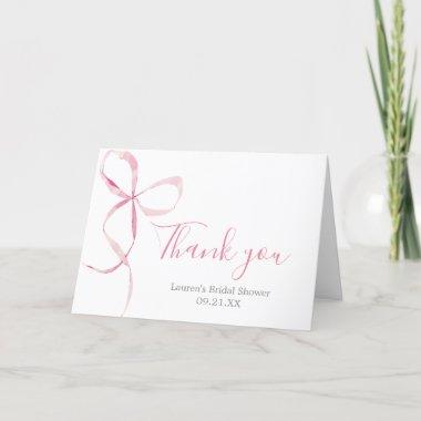 Bow Bridal Shower Thank You Invitations