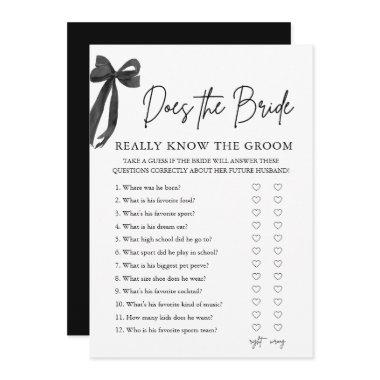 Bow Does The Bride Really Know The Groom Game