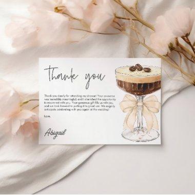 Bow Espresso Martini  Thank You Enclosure