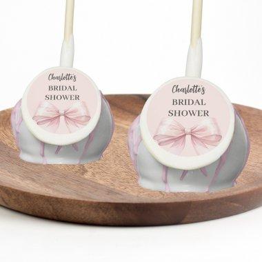 Bow pink  Cake Pops