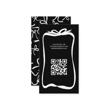 Bow Ribbon Frame  CUSTOM QR Code Enclosure