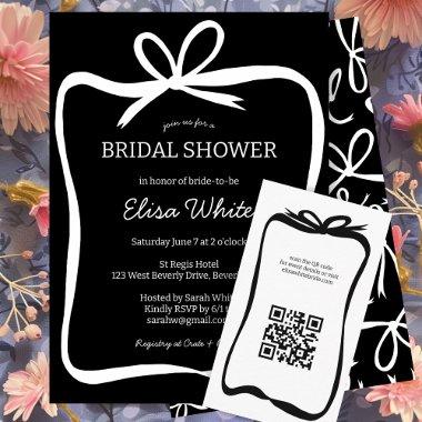 Bow Ribbon Frame  CUSTOM QR Code Enclosure