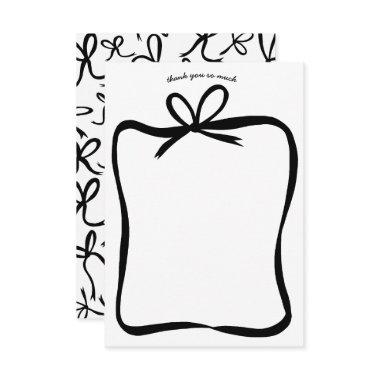 Bow Ribbon Frame Elegant  CUSTOM Thank You