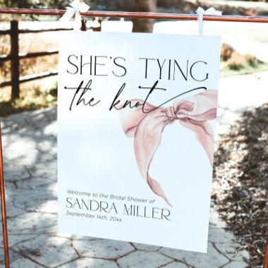 Bow She's Tying the Knot  Welcome Foam Board