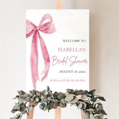 Bow She's Tying the Knot  Welcome Foam Board