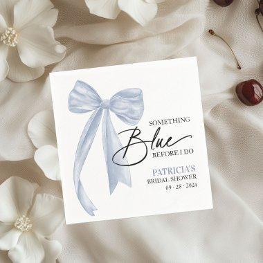 Bow Something Blue Before I Do Bow  Napkins