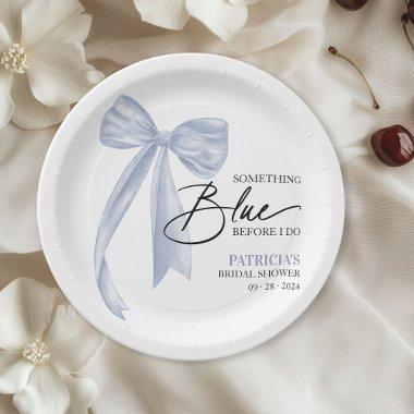Bow Something Blue Before I Do Bow  Paper Plates