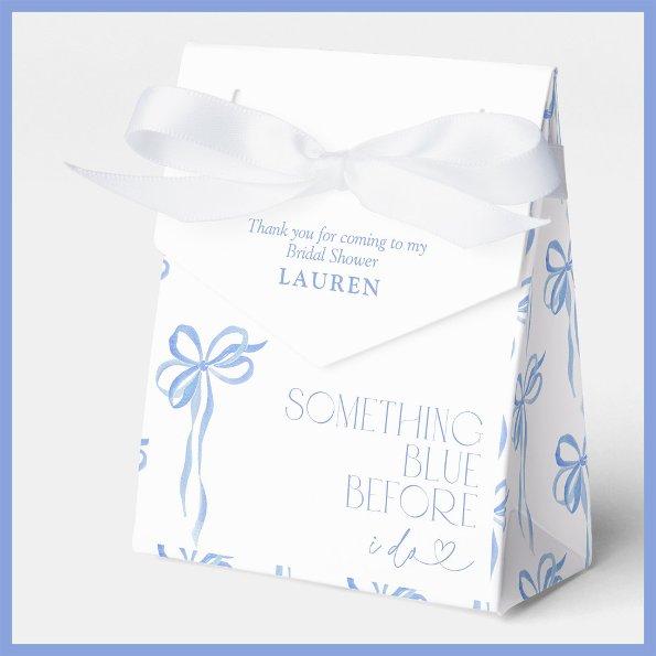 Bow Something Blue Before I Do  Favor Boxes
