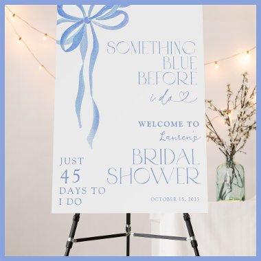 Bow Something Blue Before I Do Shower Welcome Foam Board