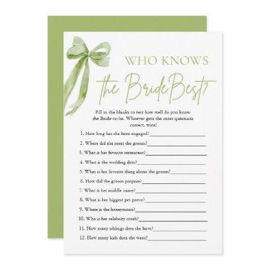 Bow Who Knows The Bride Best  Game