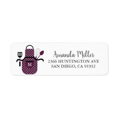 Boysenberry Apron Kitchen Return Address Label