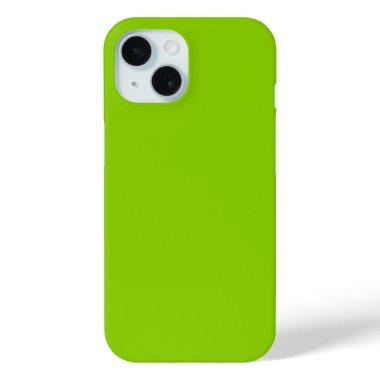 Brat Green Solid Color iPhone 15 Case