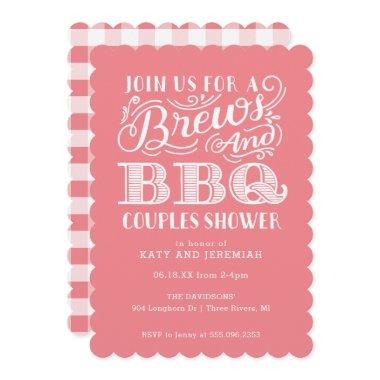Brews and BBQ Couples Shower in Pink
