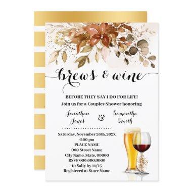 Brews & Wine Before I Do Couples Shower Fall