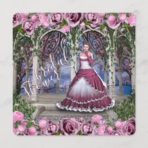 Briar Rose Sleeping Beauty Fairytale Bridal Shower Invitations