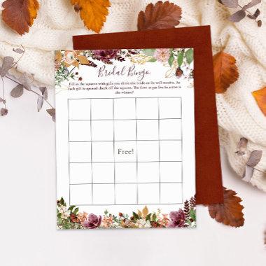 Bridal Bingo | Autumn Fall Floral