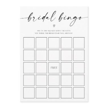 Bridal Bingo  Game Program