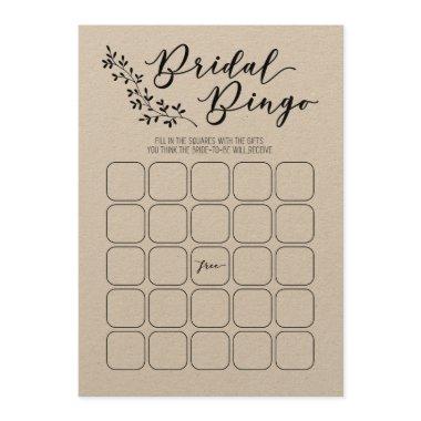 Bridal Bingo  Game Program