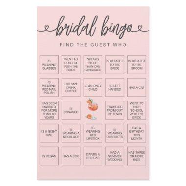Bridal Bingo Find the Guest  Game
