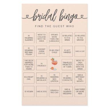 Bridal Bingo Find the Guest  Game