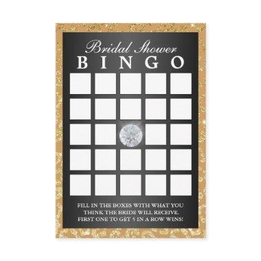 Bridal Bingo Gold Leopard Print Modern Bingo