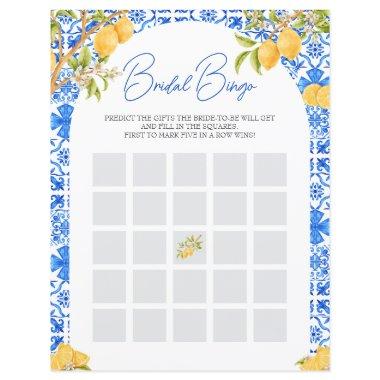 Bridal Bingo Lemon Italian Shower Game Paper Sheet