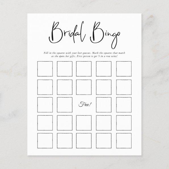 Bridal Bingo | Minimalist Bridal Shower Game