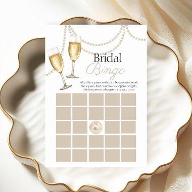 Bridal bingo Pearls Prosecco shower game