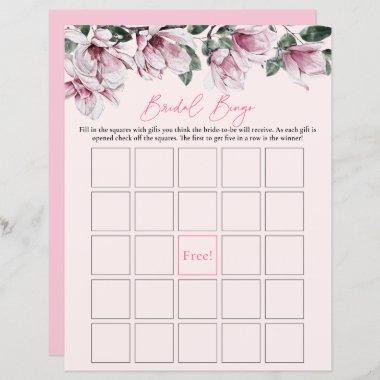Bridal Bingo | Pink Floral Bridal Shower Game