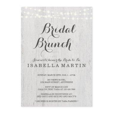 Bridal Brunch Invitations - Rustic Wedding