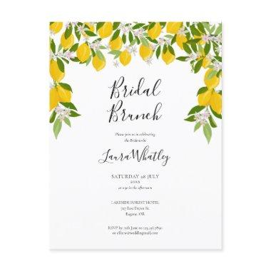 Bridal Brunch Lemons Blossom  Announcement Post