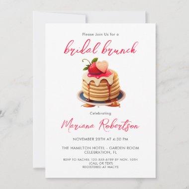 Bridal Brunch Pancakes Bridal Shower Invitations