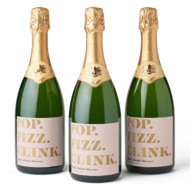 Bridal Brunch Pop Fizz Clink Sparkling Wine Labels